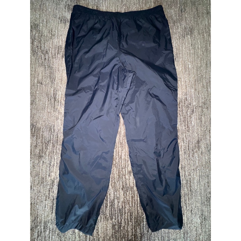 L.L. Bean Rain Pants Women XL Reg Black Ripstop Nylon Hiking Outdoor Gorpcore